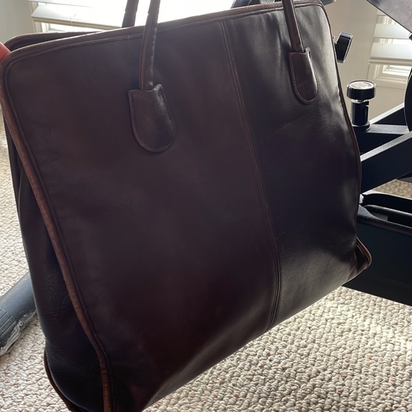 Vintage Large Leather Coach Tote and wallet - Picture 4 of 16